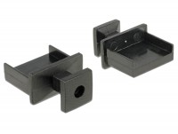 Staubschutz für USB Typ-A Buchse mit Griff 10 Stück schwarz