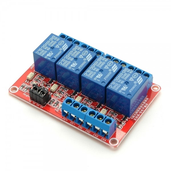 5V 4 channel relay module with definable switching signal (high/low)
