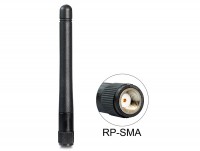 WLAN 802.11 ac/a/b/g/n Antenne RP-SMA 2 dBi omnidirektional starr spritzwassergeschützt