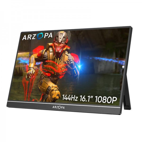 Arzopa G1 Game Portable Monitor, tragbarer Bildschirm, IPS, 144Hz, 16,1" 