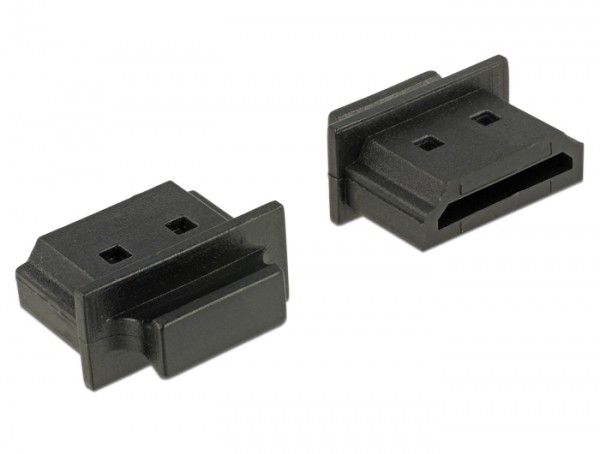 Staubschutz für HDMI-A Buchse mit Griff 10 Stück schwarz