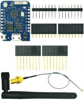 D1 Mini Pro - ESP8266 Entwicklungsboard mit U.FL Anschluss, Set mit Antenne