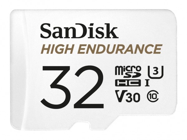 SanDisk High Endurance micro SDHC UHS-I U3 Speicherkarte &#43; Adapter 32GB