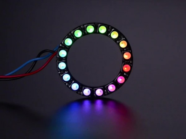 Adafruit NeoPixel Ring - 16 x 5050 RGBW LEDs mit integrierten Treibern, natürliches Weiß