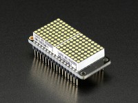 Adafruit 0.8" 8x16 LED Matrix FeatherWing Display Kit - Wei&#223;