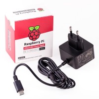 offizielles Raspberry Pi USB-C Netzteil 5,1V / 3,0A, EU, schwarz , B-Ware
