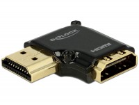 Premium 4K HDMI Winkeladapter A Stecker - Buchse 90&#176; links gewinkelt