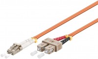 LWL Kabel Multimode OM2, LC-Stecker &#40;UPC&#41; > SC-Stecker &#40;UPC&#41;, orange