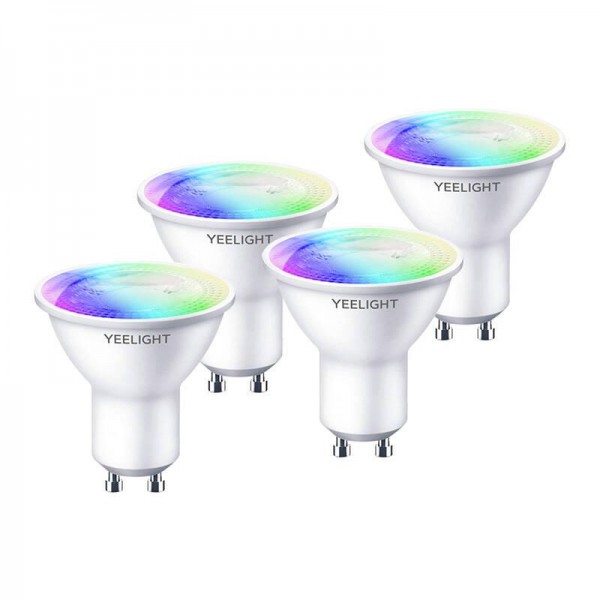 Yeelight W1 Smart Bulb W1, Smarte LED Lampe, GU10, RGB, WLAN, 4 Stück