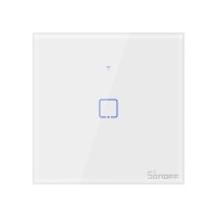 Sonoff T0EU1C-TX Smart Wall Switch, 1-Kanal Wand-Schaltaktor, weiß, ohne Rahmen, WiFi