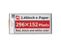 2,66 Zoll E-Paper E-Ink Display Modul &#252;r Raspberry Pi Pico, 296&#215;152, rot/schwarz/wei&#223;