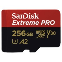 SanDisk Extreme Pro microSDXC A2 UHS-I U3 V30 Speicherkarte &#43; Adapter 256GB