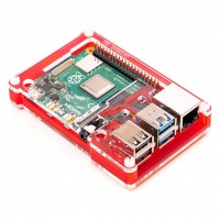 PiBow Coup&#233; Geh&#228;use f&#252;r Raspberry Pi 4, Red