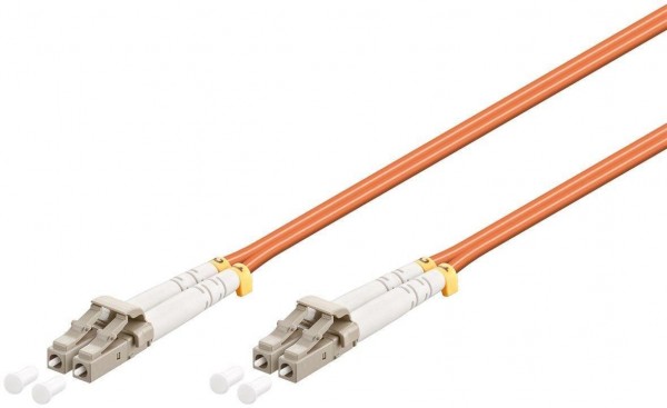 LWL Kabel Multimode OM2, LC-Stecker (UPC) &gt; LC-Stecker (UPC), orange
