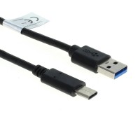 USB-C 3.0 Kabel mit verlängertem USB-C Stecker schwarz 1,0m