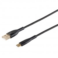 BlackCotton USB 2.0 Type-C Kabel, schwarz, 1,0m