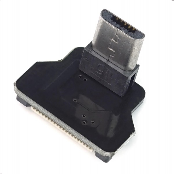 Micro USB 2.0 Typ B Stecker, nach unten gewinkelt, für DIY USB Kabel