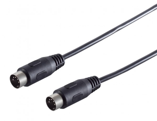 Audio / MIDI Kabel, 5-pol. DIN-Stecker  DIN-Stecker, schwarz