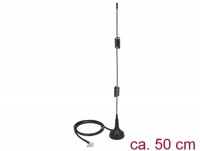 LTE Antenne TS-9 Stecker 2 - 3 dBiomnidirektional magnetischer Standfuß starr schwarz
