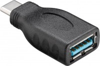 USB-C 3.0 Adapter, C Stecker - A Buchse, schwarz