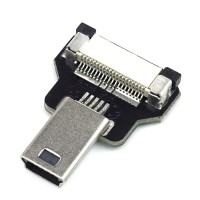 Mini USB 2.0 Typ B Stecker, gerade, für DIY USB Kabel