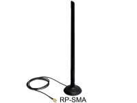 WLAN 802.11 b/g/n Antenne RP-SMA 6,5 dBi omnidirektional Gelenk mit magnetischem Standfuß