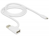 2in1 USB 2.0 Kabel A Stecker - A Buchse + Micro B Stecker Ladekabel