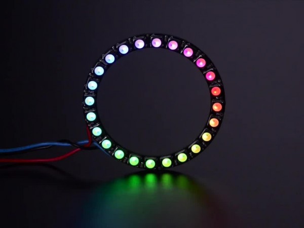 Adafruit NeoPixel Ring - 24 x 5050 RGBW LEDs mit integrierten Treibern, natürliches Weiß