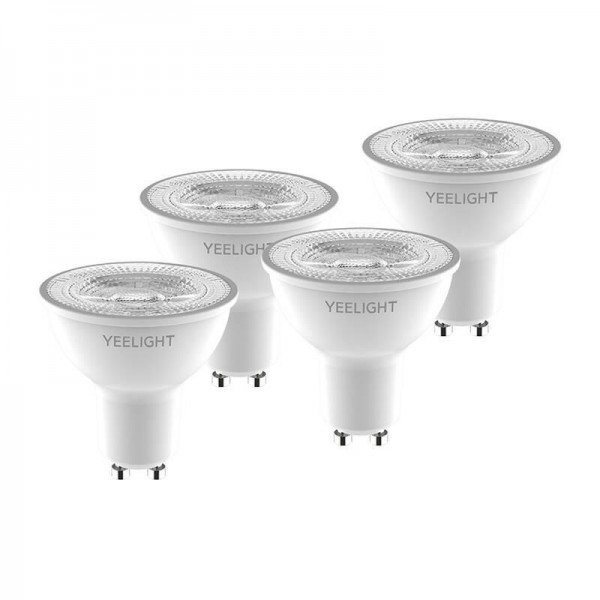 Yeelight Smart Bulb W1, Smarte LED Lampe, GU10, 2700K, dimmbar, WLAN, 4 Stück