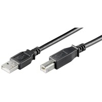 USB 2.0 Hi-Speed Kabel A Stecker &#150; B Stecker schwarz