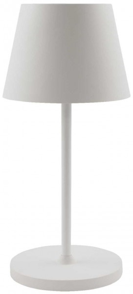 ROLF KERN LED-Tischleuchte: Aufladbar, Dimmbar, IP54, 25cm, Weiß