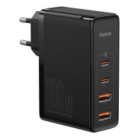 Baseus GaN2 Pro Quick Travel Charger, 2x USB + 2x USB-C, 100W, schwarz