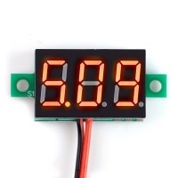 Mini Digital-Voltmeter mit LED Anzeige, 3,2-30V, 2-Wire, rot
