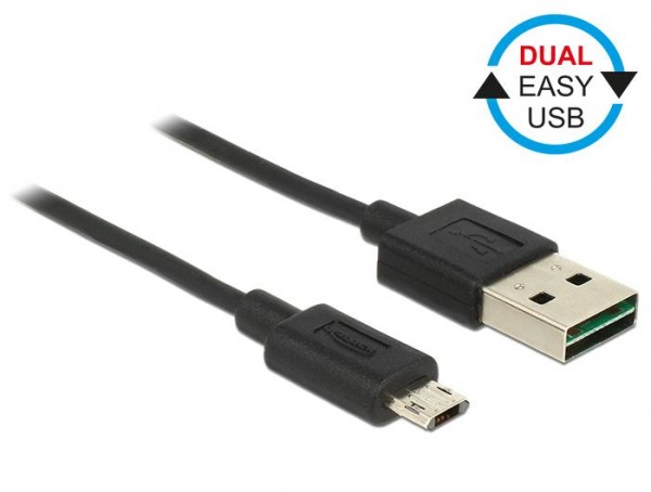 EASY USB 2.0 Kabel A Stecker  micro B Stecker schwarz