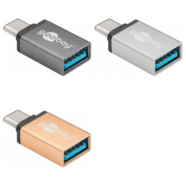 USB-C 3.0 Adapter, Metall, C Stecker &amp;#150; A Buchse