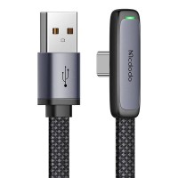 Mcdodo CA-3341: L-förmiges USB-C Kabel, Schnellladefunktion, LED-Anzeige, 6A, 100W, 1.8m