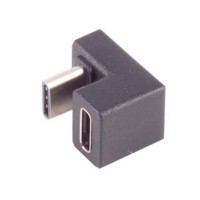 USB-C 3.0 Adapter, C Stecker - C Buchse, 180&#176; U-Form, schwarz