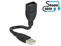 Shape USB 2.0 Hi-Speed Verlängerungskabel A Stecker  A Buchse schwarz