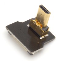 Micro HDMI Typ D Stecker, links gewinkelt, f&#252;r DIY HDMI Kabel