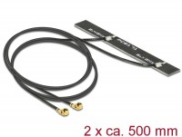 WLAN 802.11 ac/a/h/b/g/n Doppelantenne 2 x MHF Stecker 5 dBi 500 mm PCB intern Klebemontage