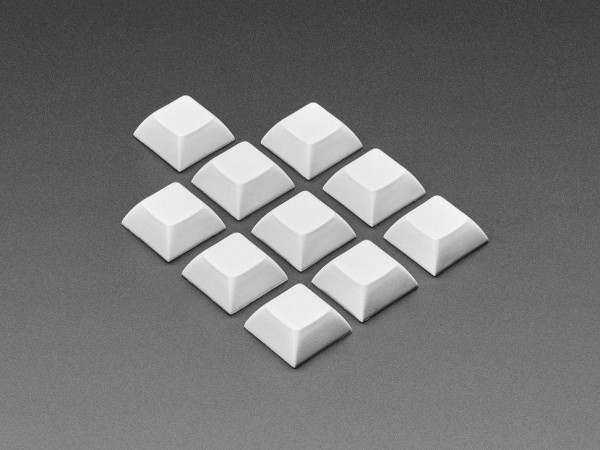 Hellgraue DSA Keycaps für MX-kompatible Schalter, 10er-Pack
