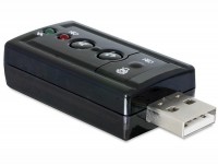 USB 2.0 Soundkarte mit optischem SPDIF / Stereo Ausgang und Stereo Line-In / Mikrofon Eingang, B-Ware