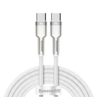 Baseus Cafule USB Type C Kabel, C Stecker - C Stecker, 100W, weiß, 2m