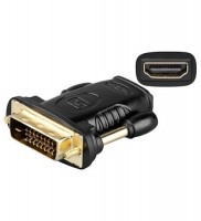 Adapter, HDMI Typ A Buchse - DVI-D &#40;24&#43;1&#41; Stecker, schwarz