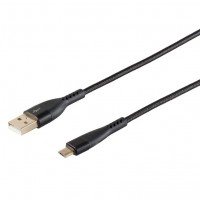 BlackCotton Micro USB Kabel schwarz 1,0m