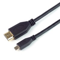 Micro HDMI Kabel, D-Stecker - A-Buchse, schwarz, 1,50m