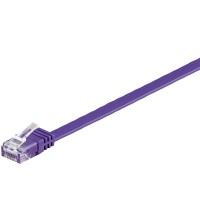 CAT 6 Netzwerkkabel, U/UTP, flach, violett