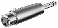 XLR-Adapter, XLR-Buchse (3-Pin) - 6,35mm Klinkenstecker (3-Pin, Stereo)