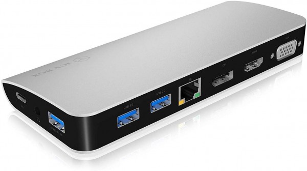 ICY BOX Multi Dockingstation USB-C - USB3.0 / HDMI / DP / LAN