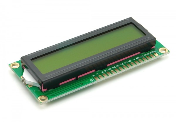 Alphanumerisches LCD 16x2, grün / gelb